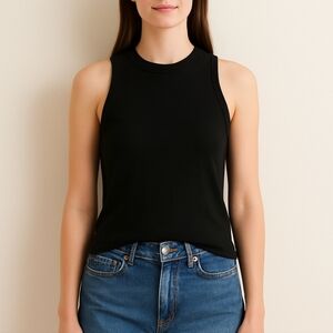 J.Crew Black Sleeveless Tank Top XS Cami Soft Casual Comfy Basic Summer Lagenloo